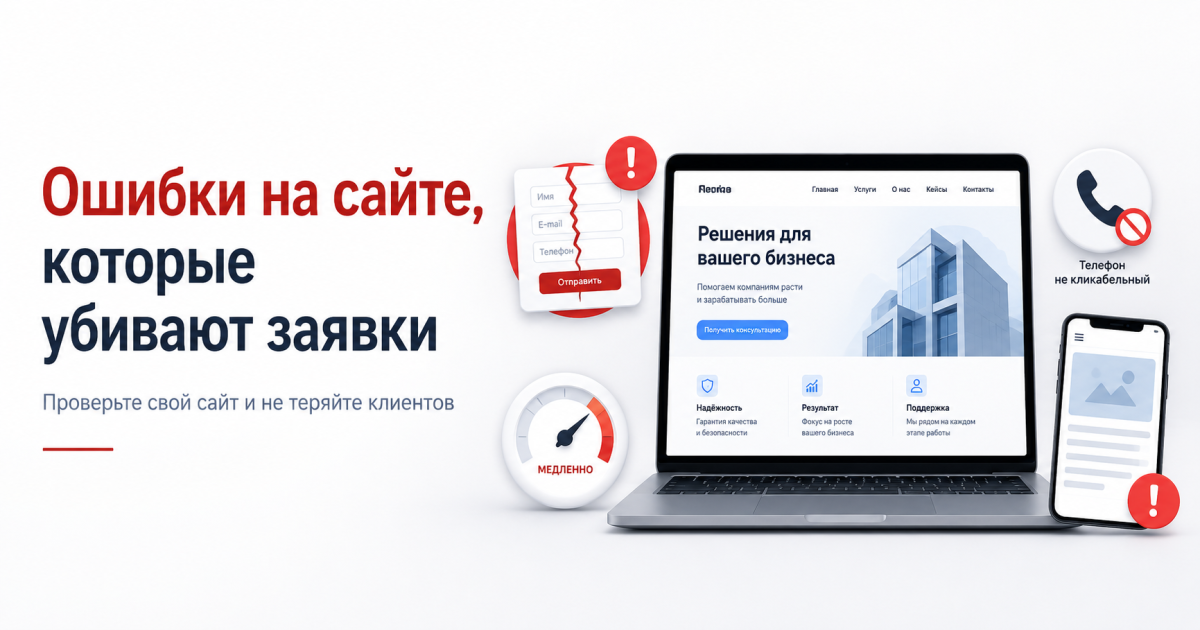 Какие ошибки убивают заявки с сайта