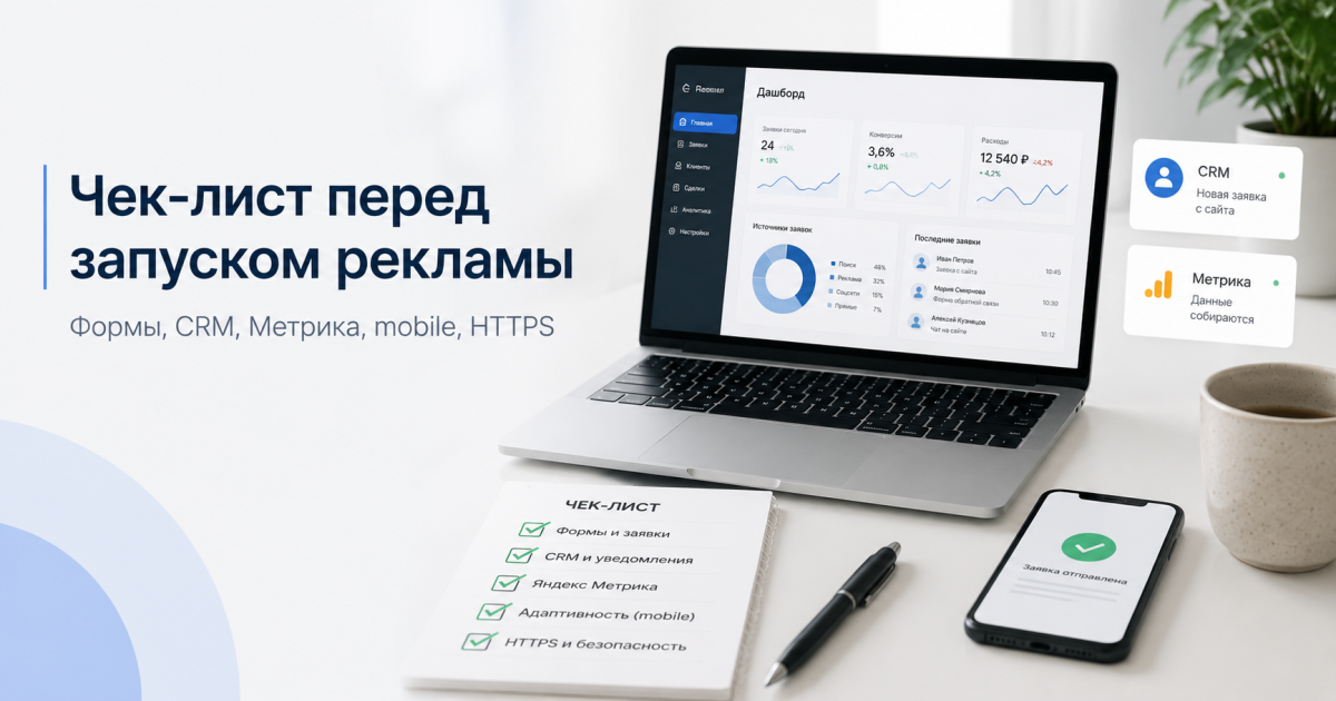 Что проверить на сайте перед запуском рекламы