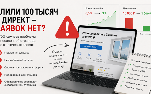 Почему реклама в Яндекс Директе не даёт заявок, если сайт плохой