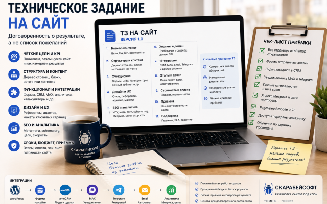 Что входит в нормальное ТЗ на сайт