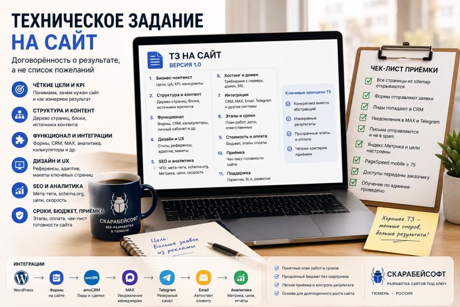 Что входит в нормальное ТЗ на сайт